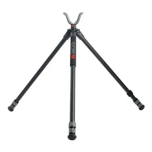 Il DeadShot® Tripod è leggero, stabile e realizzato in alluminio resistente, con altezza regolabile, impugnatura in schiuma e supporto di tiro in gomma per precisione.