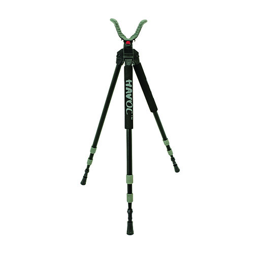 Die BOG Havoc Shooting Stick Tripod bietet dir stabile Unterstützung, schnelle Einsatzbereitschaft dank Twist-Leg-Locks und 360° Komfort mit dem USR Shooting Yoke.