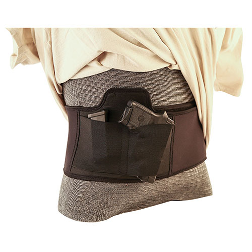 Porta comodamente il tuo arma con la Caldwell Tac Ops Belly Band Holster, realizzata in materiale traspirante, lavabile in lavatrice e con protezione per il grilletto.