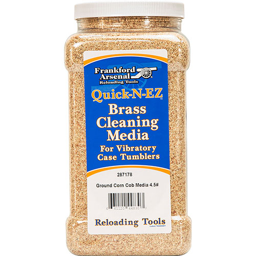 Il Frankford Arsenal Brass Cleaning Media in corn cob è ideale per pulire e lucidare le cartucce, fornendo risultati eccellenti in un contenitore riutilizzabile.