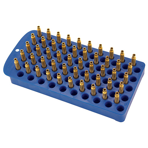 Die Frankford Arsenal Universal Reloading Tray ist vielseitig, fasst 50 Patronen und eignet sich für eine Vielzahl von Gewehr- und Handgun-Patronen von .17 bis 500 S&W.