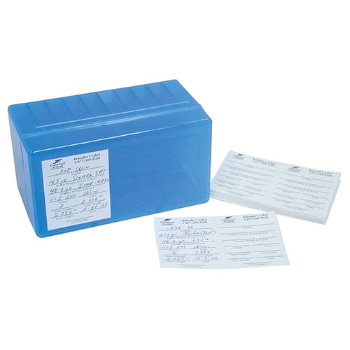 Die Frankford Arsenal Reloader's Labels sind perfekte Peel & Stick Etiketten, um alle wichtigen Daten deiner Handladungen für zukünftige Referenz festzuhalten. Einfach abziehbar!