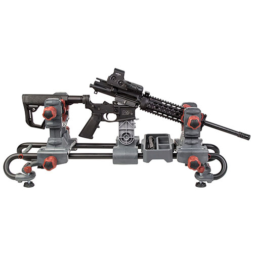 Der Tipton® Ultra Gun Vise ist modular, passt sich jeder Waffe an und bietet dank der dual clamp technology und höhenverstellbaren Klampen einfachen Zugang und Stabilität.