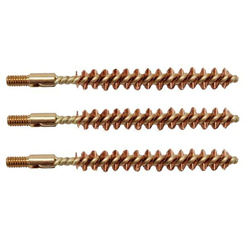 Le spazzole per canne in bronzo Tipton sono essenziali per la pulizia delle armi, offrendo qualità superiore per calibro 35 / 9mm. Set da 3 pezzi.