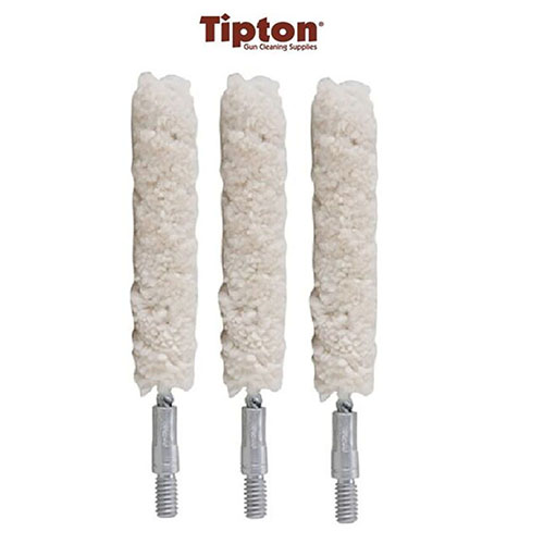 Les mops Tipton en coton 100% sont ultra-absorbants, parfaits pour transporter des solvants et lubrifiants dans ton canon et chambre, idéal pour les canons encrassés.