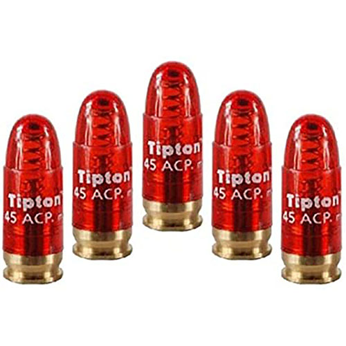 I Tipton Snap Caps per pistola 45 ACP proteggono il percussore, sono ideali per controllare il grilletto e rilassare le molle del cane durante la conservazione.