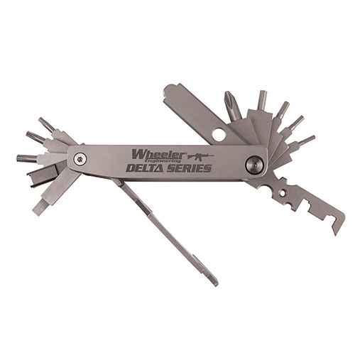 Mit dem Wheeler Delta Series Compact AR Multi-Tool hast du alles, was du brauchst, um Anpassungen vorzunehmen und Carbon-Rückstände zu entfernen, alles in einem robusten und kompakten Design.