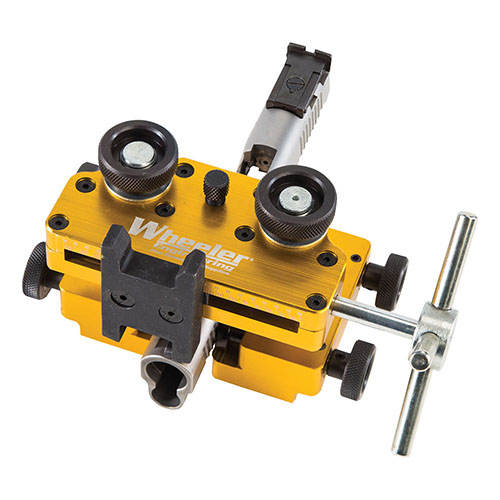 Mit dem Wheeler® Armorer’s Handgun Sight Tool kannst du Dovetail-Visierungen einfach einstellen, installieren oder entfernen. Langlebig und aus hochwertigen Materialien!