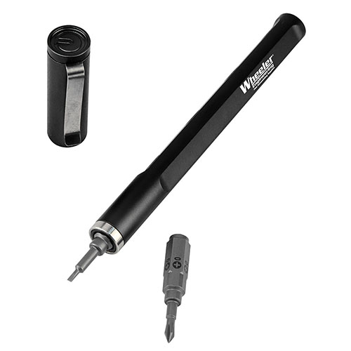 Mit dem Wheeler Micro Multi-Driver Tool Pen hast du 5 Bits immer griffbereit, bequem in der Hand und mit einem Aluminiumgriff, der einfach zu wechseln ist.