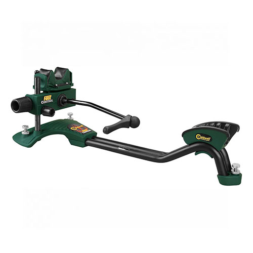 Le Caldwell Fire Control Front Rest offre une stabilité maximale, un montage rapide et un transport facile grâce à sa conception en une seule pièce.