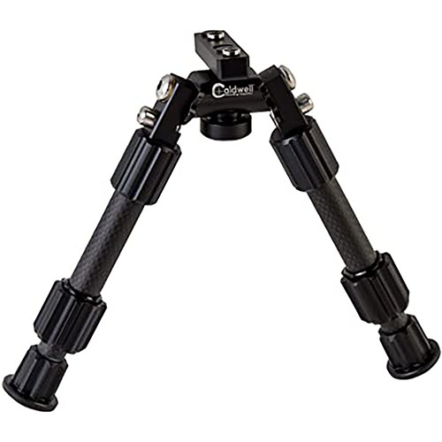 Raggiungi la massima precisione con il bipiede Caldwell Accumax 9”-13”, dotato di gambe in fibra di carbonio, piedi in gomma e tecnologia twist-lock per stabilità.