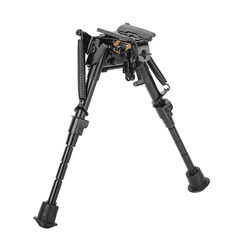 Le bipied Caldwell® XLA offre un support stable pour le tir, s'attachant facilement à presque toutes les armes, avec des jambes réglables en hauteur.