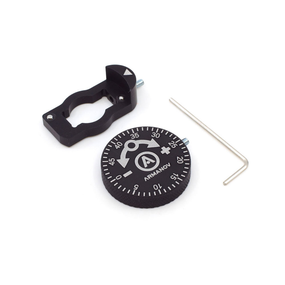 Mit dem Armanov Clickable Dillon Precision Powder Thrower Knob kannst du die Pulvermenge ohne Werkzeug präzise einstellen und zwischen verschiedenen Ladungen schnell wechseln.