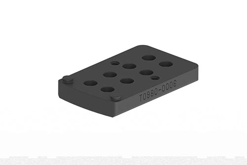 Avec l'adaptateur ERATAC, intègre facilement les optiques Aimpoint Acro ou Armadot, en configuration centrée ou décalée de 20°. Vis Torx incluses!