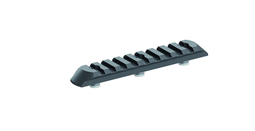 Il KeyMod Picatinny-Rail a 9 slot è ideale per personalizzare la tua arma, offrendo versatilità e compatibilità con una vasta gamma di accessori.