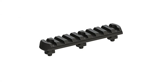 Améliore ton équipement avec le rail Picatinny M-LOK de 9 slots d'ERATAC, idéal pour ajouter des accessoires avec une fixation solide et rapide.