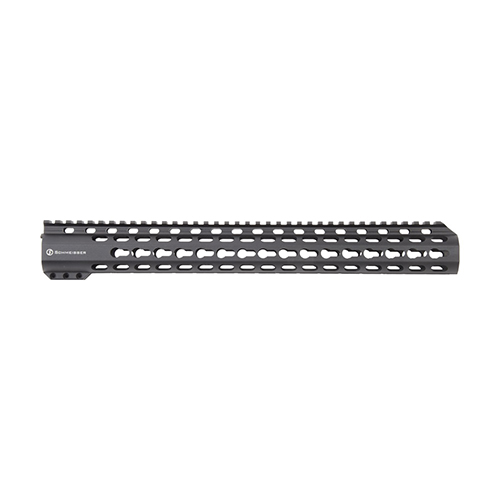 Der SCHMEISSER Handguard Free Float KeyMod bietet dir hohe Stabilität, Präzision und ein elegantes Slim-Line Design – ideal für Zubehör wie Bipods und Griffe.