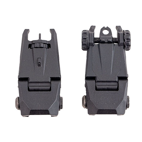 Il Breacher AR-15 Flip-Up Sight Set offre un profilo di mira elevato per una posizione di tiro naturale, visibilità migliorata e acquisizione rapida del bersaglio.