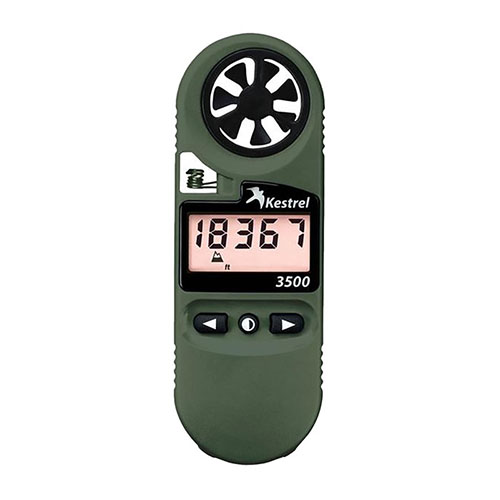 Der Kestrel 0835NV Wettermesser bietet präzise Wetterdaten, einen integrierten Drucksensor, Nachtsichtbeleuchtung und ist IP67 wasserdicht – ideal für Outdoor-Aktivitäten.