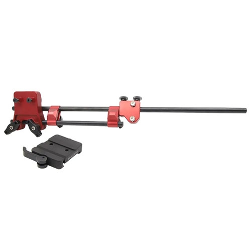 Nutze die MagnetoSpeed® V3 Chronograph mit dem CNC-gefrästen Off Barrel Mount und Arca Swiss Clamp für optimale Präzision und einfache Anpassungen.