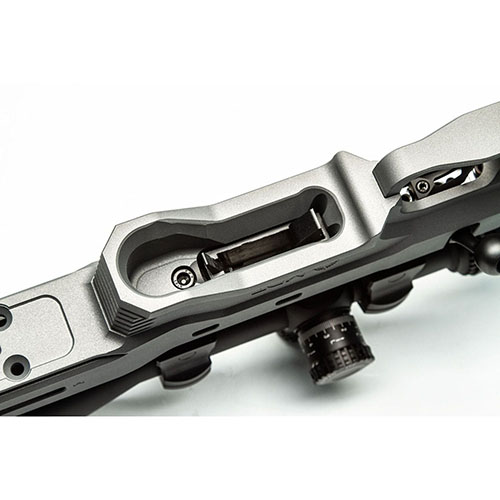 Mit dem MDT Extended Magazine Latch und Spacer Kit für CZ 452 / 455 / 457 erhältst du eine verbesserte Handhabung und schnelleren Magazinwechsel für deine Rimfire-Waffe.