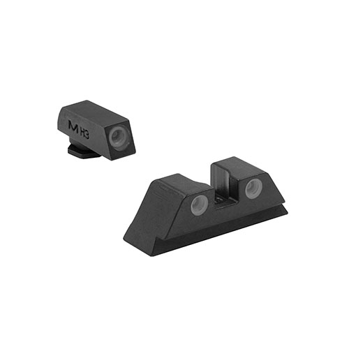Die MEPROLIGHT Tru-Dot® Nachtsichtvisiere bieten über 85% höhere Trefferquote bei Tag und Nacht, ideal für GLOCK 42, 43, 43X und 48.