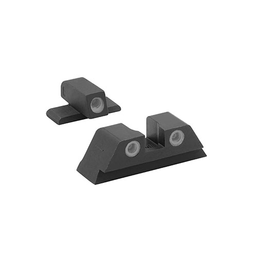 Améliore ta précision avec les viseurs nocturnes Tru-Dot® de MEPROLIGHT, offrant une visibilité optimale de jour comme de nuit grâce à leurs points tritium.