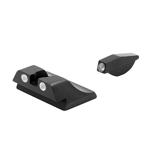 Mit den MEPROLIGHT Tru-Dot Nachtsichten erhöhst du deine Trefferquote bei Tag und Nacht um über 85%, dank der selbstbeleuchteten Punkte für schnelles Zielen.