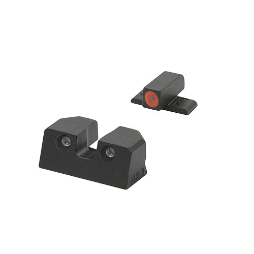 Die MEPRO HYPER-BRIGHT™ Sights bieten tag- und nachtüberlegene Sichtbarkeit, sind wartungsfrei, extrem langlebig und immer einsatzbereit.