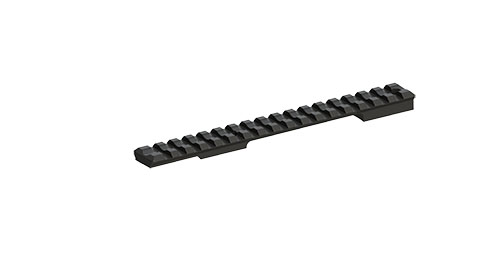 Il Picatinny Rail in alluminio per Howa 1500 corto con 20 MOA offre robustezza e precisione, ideale per il montaggio di ottiche e accessori.
