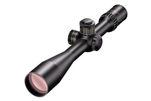 Il 10–60x56 CM II High Performance offre un'ottica di precisione con ingrandimenti elevati, reticolo M2F-2MOA e regolazioni 1/8 MOA per prestazioni superiori.