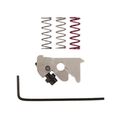 Améliore le contrôle et la précision de ton Remington 870 avec le Timney Trigger Fix, qui offre un tir à deux temps réglable et des ressorts interchangeables.