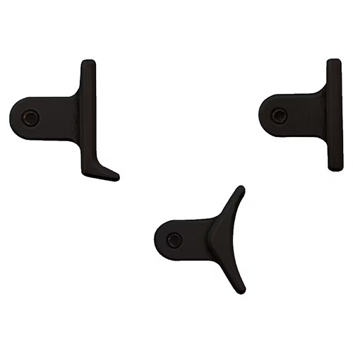 Die All SHOES FIT Calvin Elite Triggers von TIMNEY bieten anpassbare Abzugschuhe für Calvin Elite Custom AR & Remington 700, erhältlich in verschiedenen Farben.