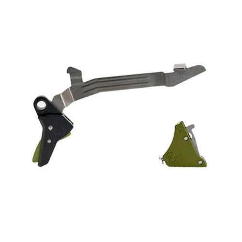 Das Timney Ultimate Builder's Kit für Glock Gen 3-4 bietet einen verbesserten Trigger mit 2,5-3 lbs Abzugsgewicht für eine sanftere und zuverlässige Schussabgabe.