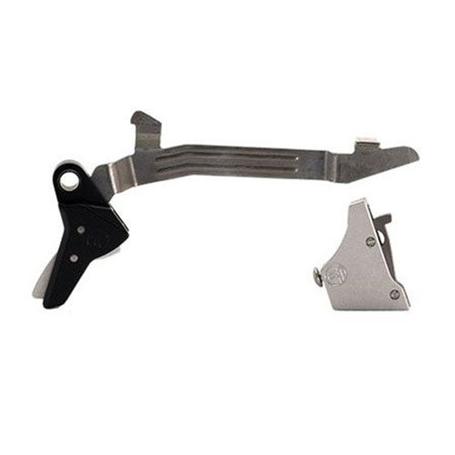 Il grilletto Alpha Red Competition di Timney per Glock Gen 3-4 offre un peso di sgancio fisso di 3 lb, migliorando la precisione e le prestazioni.