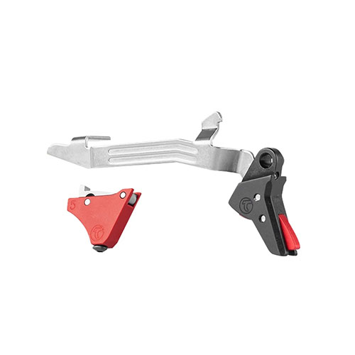 Der Timney Alpha Competition Trigger für Glock Gen 3 und 4 bietet einen leichten 3 lb Abzug, einfache Installation und bleibt dabei zuverlässig und langlebig.