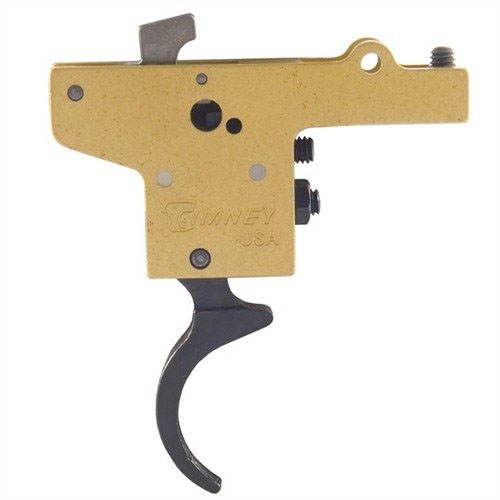 Il grilletto MAUSER FEATHERWEIGHT di TIMNEY offre una regolazione del peso da 1,5 a 4 lb, garantendo un'azione precisa e senza attrito, senza sicurezza.