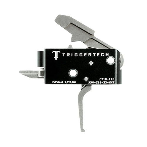 Der TRIGGERTECH AR15 Trigger bietet eine kurze, präzise Abzugsaktion mit Frictionless Release Technology™, extrem kurzer Übertravel und zuverlässiger Leistung.