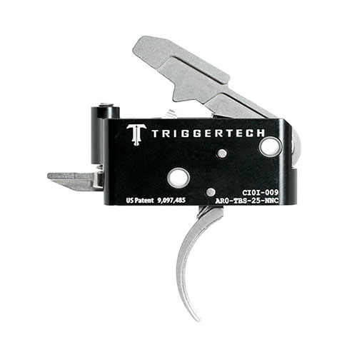 Der TRIGGERTECH AR15 Trigger bietet eine kurze, zweistufige Aktion mit Frictionless Release Technology™, die zuverlässige Zündungen bei jedem Zuggewicht garantiert.