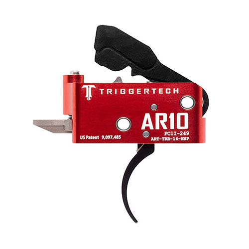 I grilletto TRIGGERTECH AR10 offre una tecnologia Frictionless Release, azione a due stadi, e componenti in acciaio inox 440C per massima precisione e affidabilità.