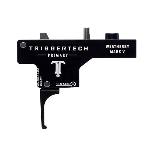 Der TRIGGERTECH Weatherby Mark V Primary bietet mit Frictionless Release Technology™ einen perfekten Abzug, der sich leichter anfühlt und höchste Zuverlässigkeit garantiert.
