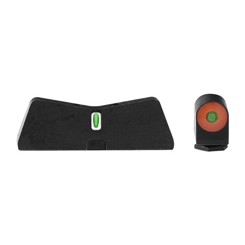 I mirini XS Sights DXT2 Big Dot offrono un sistema di puntamento intuitivo, illuminazione tritio e una visione ampia per un'aiming rapida e precisa con Glock.