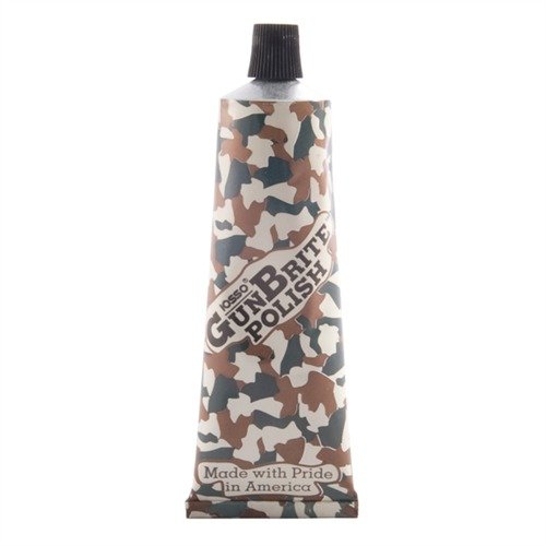 GUNBRITE entfernt sicher Pulverablagerungen, Oberflächenrost und Verfärbungen von deinen Waffen und hinterlässt einen polierten Look ohne ölige Rückstände.