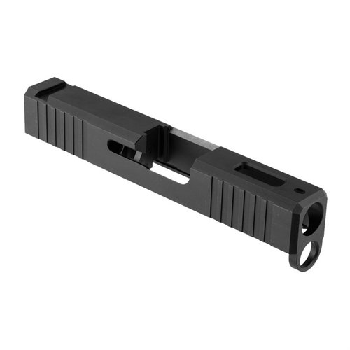Migliora la funzionalità della tua Glock® 43 con la nostra Front Cut Slide: maggiore presa, design elegante e prestazioni superiori senza compromettere l'affidabilità.
