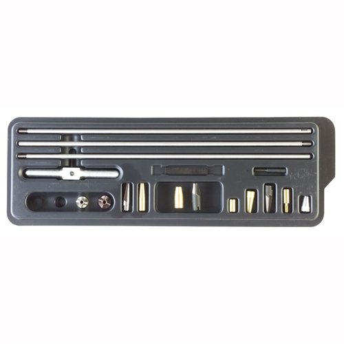 .22-.32 MASTER CHAMFERING KIT di BROWNELLS offre tagli precisi e senza vibrazioni per eliminare l'accumulo di residui, completo di accessori per calibro .22 e .32.