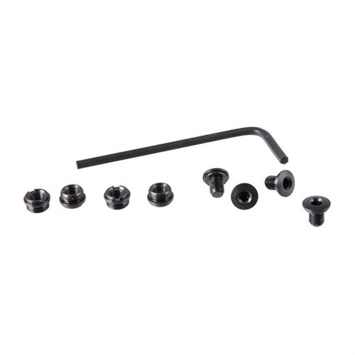 Die SLIM GRIP SCREWS & BUSHINGS bieten eine perfekte Passform für dünne Griffe, mit stilvollen Sechskantschrauben, die ein sauberes Aussehen gewährleisten.