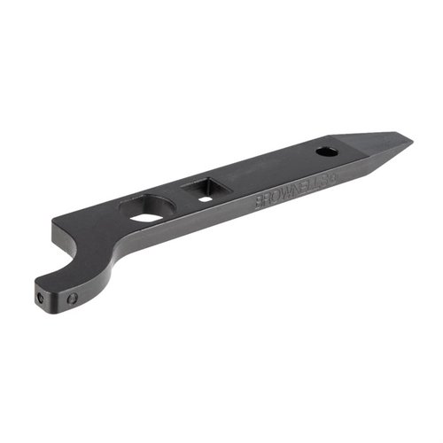 Das kompakte AR-15/M16/M4 Buttstock Tool vereint mehrere Funktionen: Spanner, Schraubendreher und Wrench für alle Arten von Buttstocks – perfekt für unterwegs!