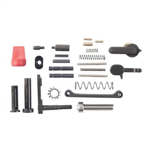 Kit di parti Colt genuine per completare un lower receiver AR-15, include tutti i piccoli componenti necessari e un Accu-Wedge per migliorare la stabilità.