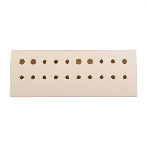 Il set di punte per roll pin di Brownells include 19 punte in acciaio e un blocco di lavoro in Delrin, perfetto per installare e rimuovere i pin senza danneggiare.