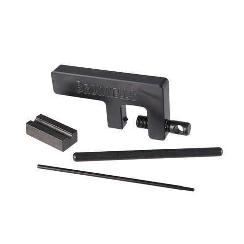 Der Brownells 1911 Plunger Tube Staking Tool sichert den Plunger Tube ohne Beschädigung und ist für alle Rahmen anpassbar – ideal für jeden Pistolenbauer.